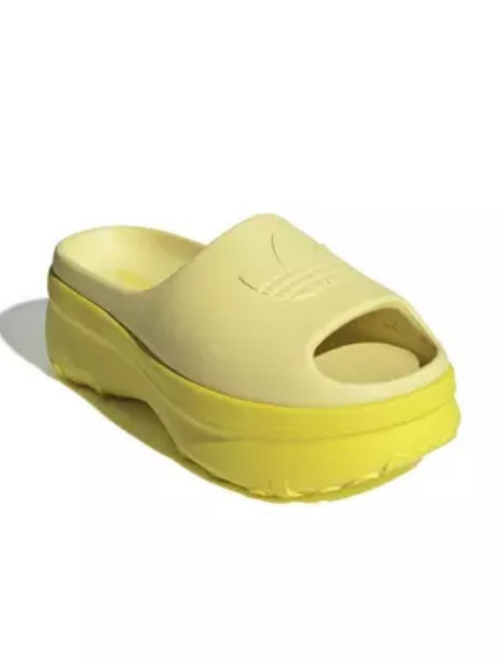 adidas Originals Stan Smith Powder Yellow Pure Sulfur Womens Slide Size 7 New